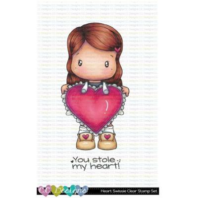 C.C. Designs Clear Stamps - Heart Swissie